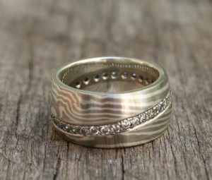 mokume gane eternity band